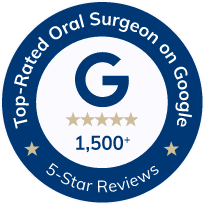 Top rated oral surgeon on Google logo