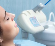 Woman feeling calm with IV sedation at the dentist in Alexandria