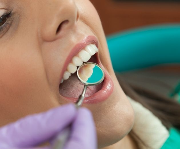 Patient receiving oral pathology treatment
