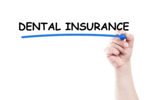 Dental insurance underlines in blue