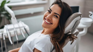 a patient visiting their dentist 